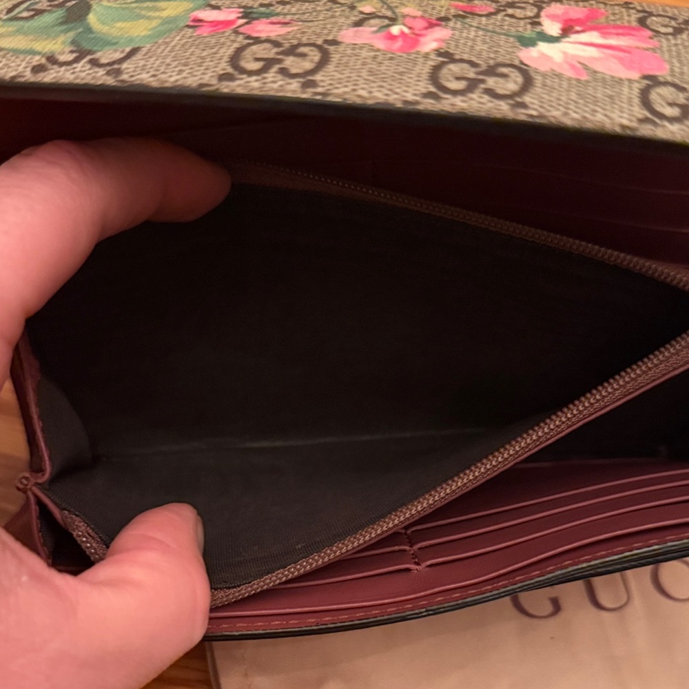 Gucci Women's Floral Wallet - Pink and Brown - Picture 9 of 10